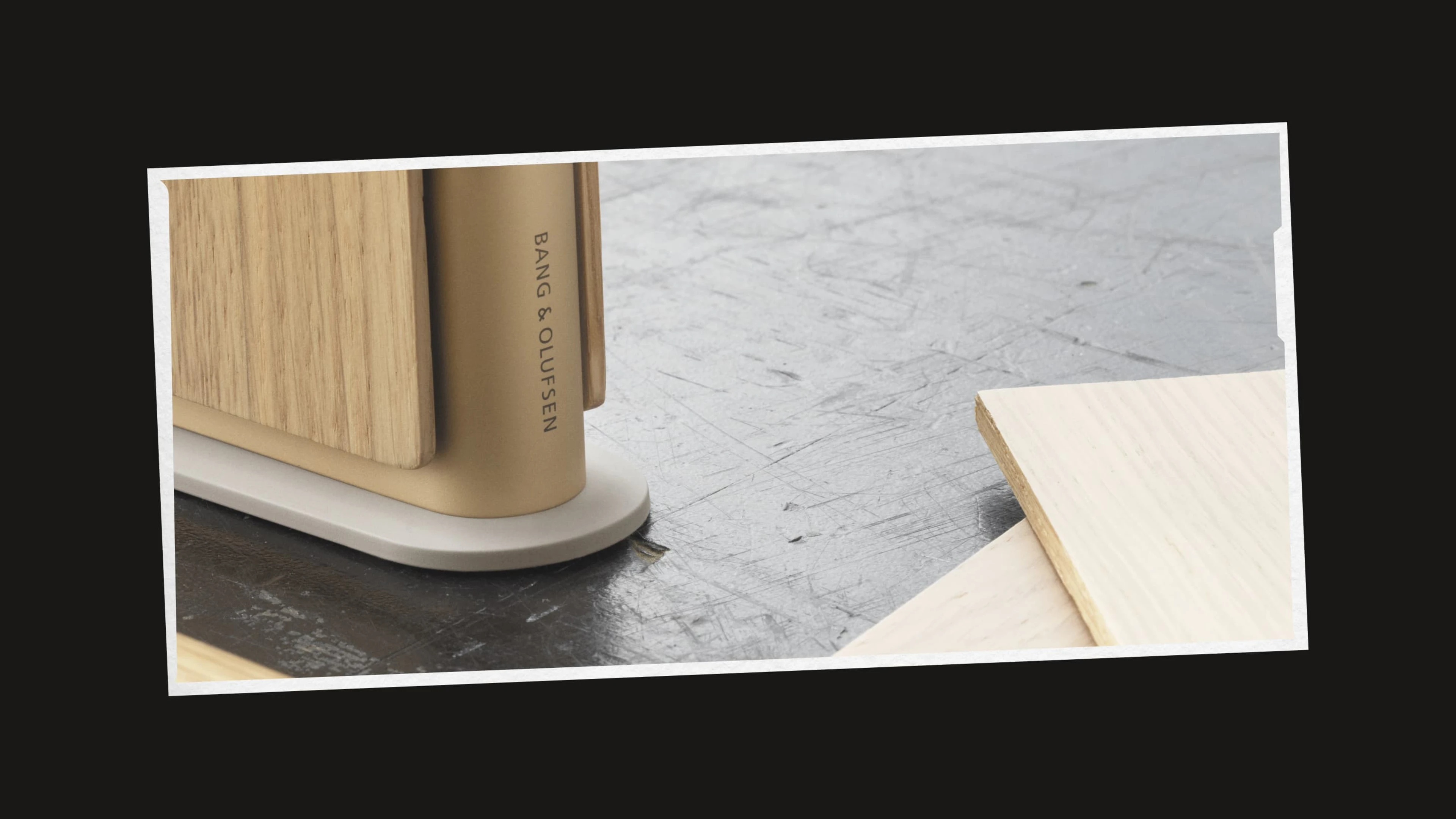 Beosound Emerge shown in a polaroid picture