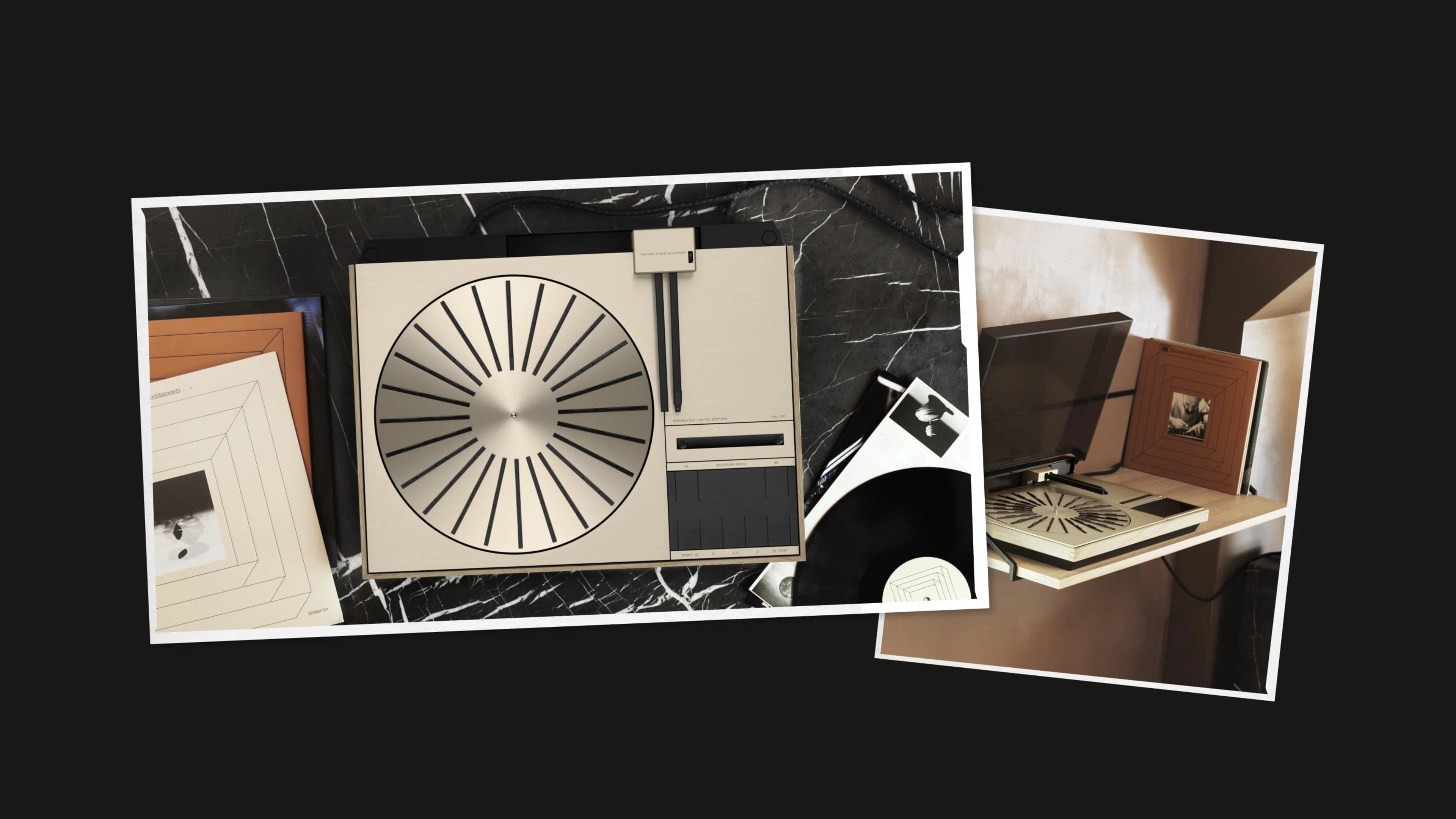 Beograms in polaroid pictures